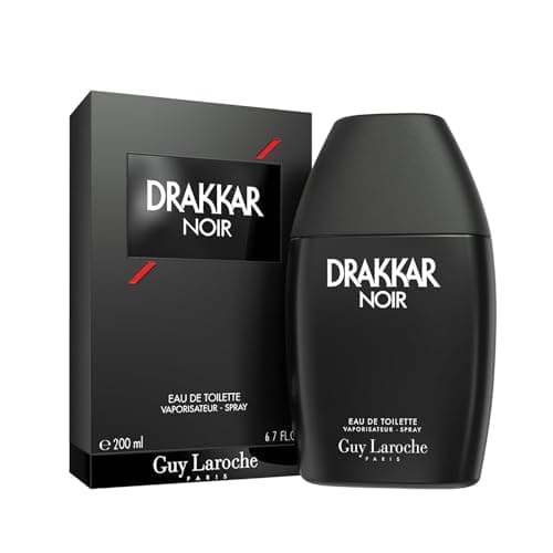 Image of Drakkar Noir By Guy Laroche - Iconic Designer Fragrance - Intense & Powerful Eau de Toilette - Fougere Blend & Aromatic Spices - Long Lasting Mens Cologne - Day and Evening Scent, 200ml
