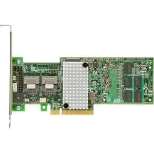 Image of Intel 8-port SAS RAID Controller - Serial ATA/600 - PCI Express x8 - Plug-in Card - RAID Supported - 0, 1, 5, 6, 10, 50, 60 RAID Level - 2 Total SAS Port(s) - 2 SAS Port(s) Internal - RS25DB080