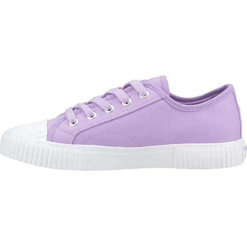 Image of Hush Puppies Female Freya Canvas Trainer, Lilac,5