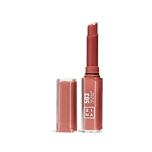 Image of 3INA MAKEUP - The Color Lip Glow 503 - Nude Pink Colour Lip Balm with Shea Butter to Moisturise the Lips - Shiny and Glowy Colour Lipstick - Highly Pigmented Lip Colour