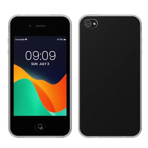 Image of kwmobile Case Compatible with Apple iPhone 4 / 4S - Clear Case Soft Slim Flexible Protective TPU Phone Cover - Matte Transparent
