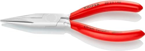 Image of KNIPEX Long Nose Pliers Chrome-Plated with Plastic Coating 140 mm, 30 23 140