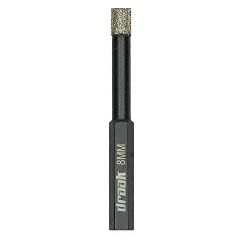 Image of Draak Dry Diamond Drill Bit 8mm Wax Filled for The Toughest Materials Including Marble, Granite, Porcelain, Ceramic & Glass Tiles Vacuum Brazed Porcelain 5