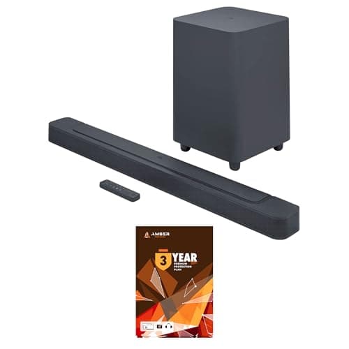 Image of JBL BAR-500 5.1ch Soundbar and Subwoofer with MultiBeam and Dolby Atmos with 3 Year Amber Protection Plan (2022)