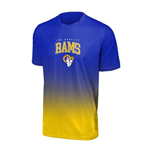 Image of FOCO Los Angeles Rams NFL Gradient Mesh Jersey Short Sleeve Herren T-Shirt