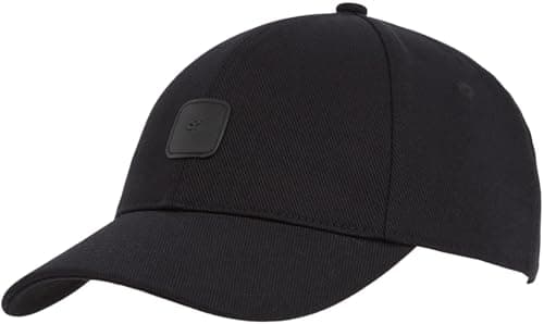Image of Calvin Klein Women’s Monogram Cap with Logo Badge, Black (Na Black), One Size