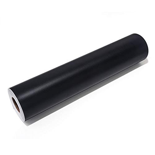 Image of VINYL FROG Black Permanent Vinyl Roll 12''x12ft Matte Adheisve Vinyl for Customising Mugs, Notebooks, Home Décor & DIY Projects, Decals, Journals, Labels, Scrapbook, Water Bottle