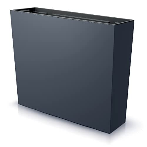 Image of URBNLIVING Tall Rectangle Planter Floor Standing Indoor Outdoor Patio Plant Pot Trough (Anthracite)