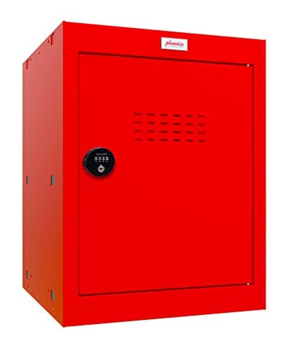 Image of Phoenix Safe Company - CL Series - Cube Lockers - Red Size 2 Cube Locker With Combination Lock - 520 x 400 x 400mm - CL0544RRC