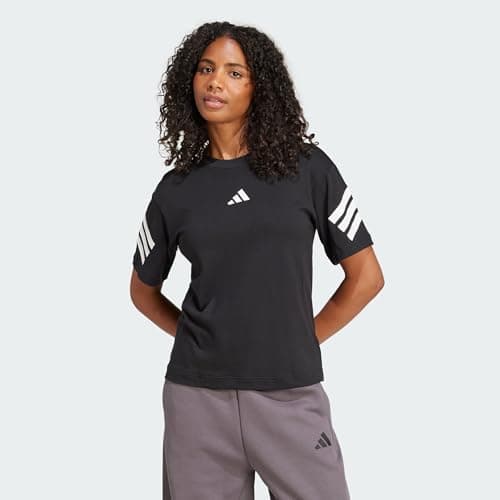 Image of adidas Women's Future Icons Three Stripes T-Shirt, Black, M