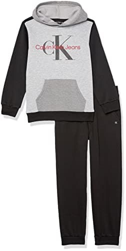 Image of Calvin Klein Baby Boys 2 Piece Pants Set, Dark Heather / Black, 10