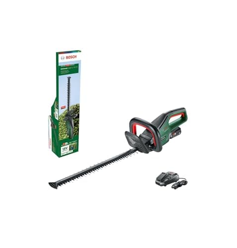 Image of Bosch Cordless Hedge Cutter UniversalHedgeCut 18V-50 (1x battery 2.5 Ah, 18 Volt System, Brushless Motor, Blade Length: 50 cm, in Carton Packaging)