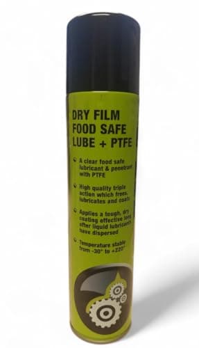 Image of FOOD SAFE LUBRICATING SPRAY 400ml X 1 CANS, A DRY FILM FOOD SAFE LUBRICANT WITH ADDED PTFE