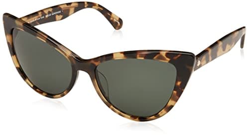 Image of Kate Spade Karina/s 086/QT HAVANA Sunglasses Women's Acetate, Standard, 56