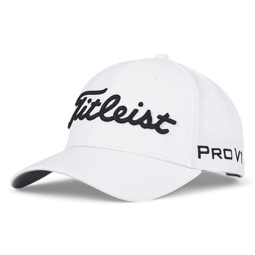 Image of Titleist Tour Performance Golf Cap, White/Black, Adjustable