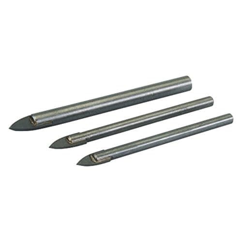 Image of Silverline 217584 Tile and Glass Drill Bit Set 3pce 5, 6 and 8 mm