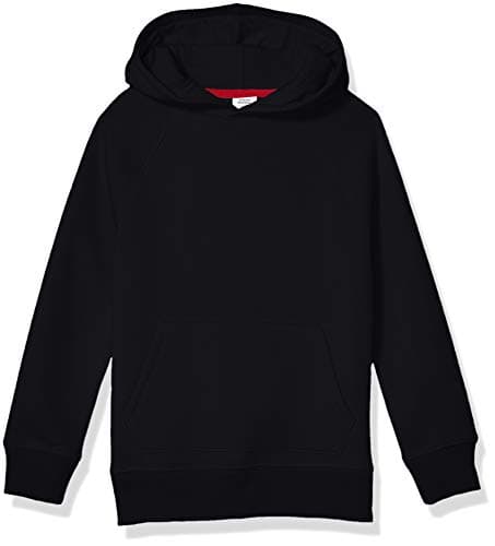 Image of Amazon Essentials Boys' Fleece Sweater Hoodie Sweatshirts, Black, 8 Years