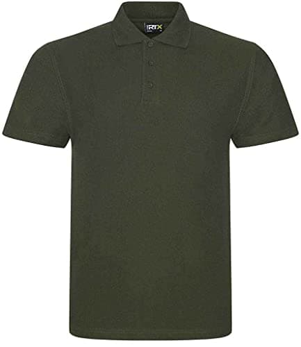 Image of Mens Classic Polo Shirt Short Sleeve Plain Tee Top Casual Work Sports Tough for Gardening and Building Workwear Great Christmas Birthday Gift for Any Builder, Electrician (Khaki, 5XL)