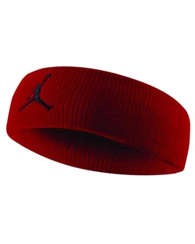 Image of Nike Jordan Jumpman Headband – Sports Headband for Basketball & Training – Sweat-Absorbing Performance Sports Headband, Gym Red/Black, One Size