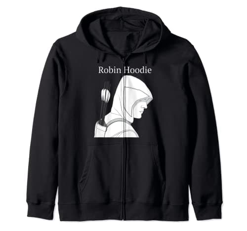 Image of Robin Hood in a Hoodie Zip Hoodie