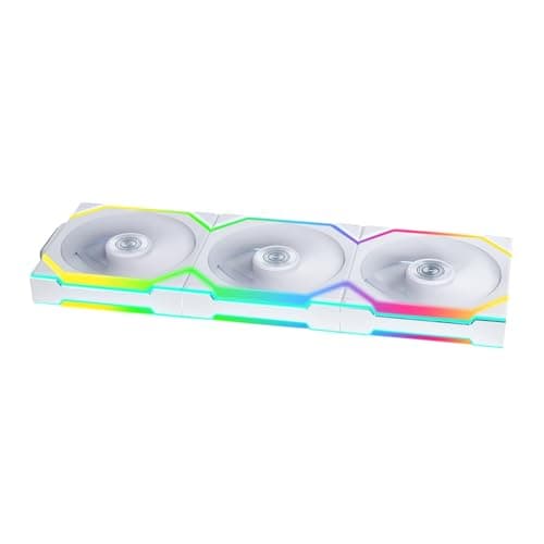 Image of Lian Li UNI FAN SL Wireless PC Fan 120mm RGB – 3-Pack Reverse Blade Gaming PC Fans White | PWM Fan - 40 ARGB LEDs - up to 2,000 RPM - Slot-in System - High Airflow - Low Vibration - Quiet