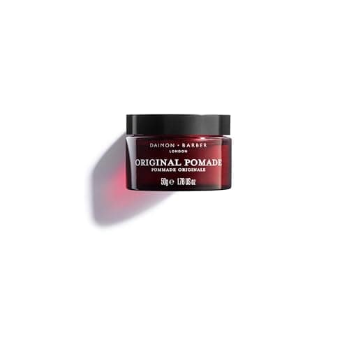 Image of Daimon Barber Original Water Based Pomade, Medium Shine, Medium Hold Hair Pomade for Men, for Slick Backs, Pomps and Natural Styles, Leaves Hair Feeling Silky and Soft, for All Types 50g