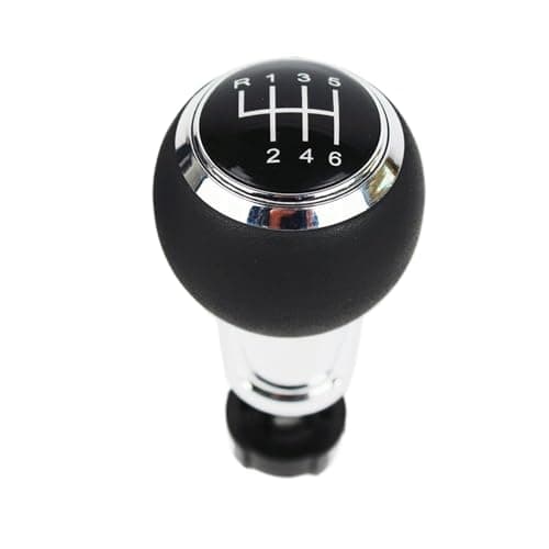 Image of KHOFVSXWD Car Gear Knob Shifter Auto Manual Gear Knob Cover Compatible with A1 2011 2012 2013 2014 2015 2016 2017 2018 5 6 Speed Car Manual Gear Stick Shift Knob Cover(6 Speed knob)