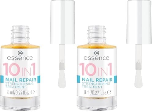 Image of Essence Cosmetics 10IN1 NAIL REPAIR STRENGTHENING TREATMENT, volumizing, strengthening, smoothing, shiny, translucent (8ml) (Pack of 2)
