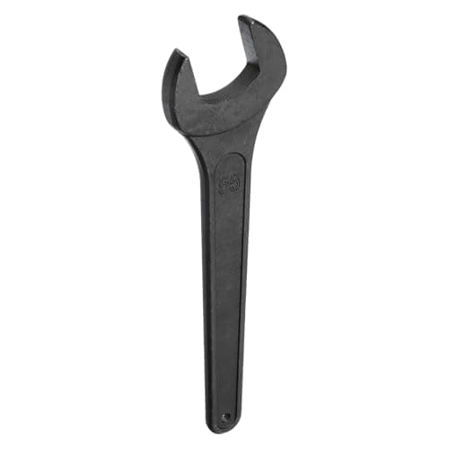 Image of sourcing map Single Open Ended Spanner Wrench, 55mm, Thicken Carbon Steel Open End Wrench Tool for Automotive Repair and Furniture Assembly, Black