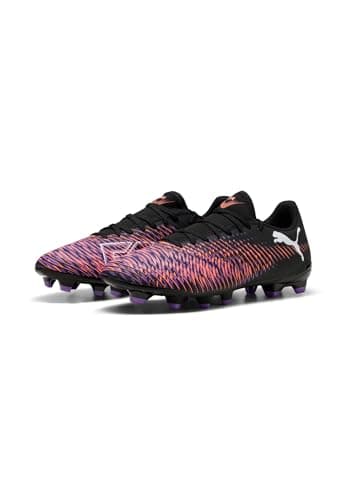 Image of PUMA Unisex Future 8 Play Fg/Ag Soccer Shoe, Puma Black Puma White Glowing Red, 11 UK