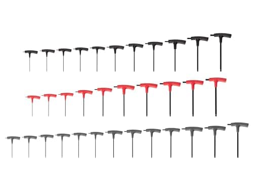 Image of TEKTON Ball End Hex and Star T-Handle Key Set, 34-Piece (5/64-3/8 in., 2-10 mm, T6-T50) | KEY90001