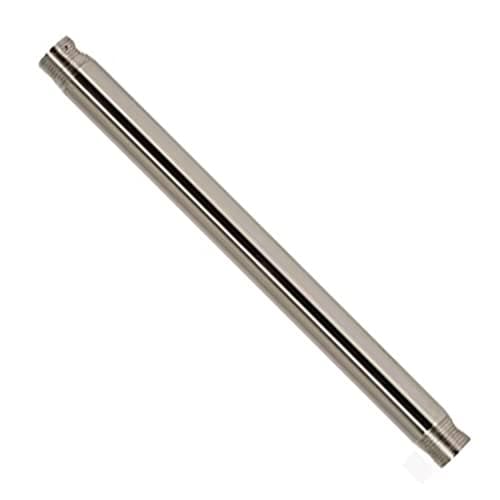 Image of Ciata 24 Inch long Extension Downrod for Ceiling Fans, 1/2" Inside Diameter with Tapered threaded ends, Brushed Nickel Finish