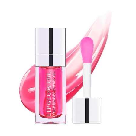 Image of Hydrating Lip Glow Oil Hydrating & Long Lasting Plumping Lip Gloss Non-Sticky Tinted Lip Balm Lip Care Transparent Toot Lip Oil Prevents Lip Lines and Dry Cracked Lips