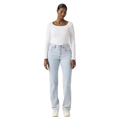 Image of Levi's Women's Jeans 501 Curve Lightweight High Rise, Straight Fit, Blue (Curious Dawn Ltw), W28/L30