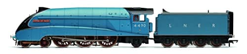 Image of Hornby Steam Train - R3993 LNER, A4 Class, 4-6-2, 4490 'Empire of India' - Era 3 00 Gauge Locomotives for Train Set, Engine Models for Adults - 1:76 Scale Model Gift