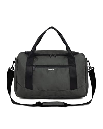 Image of ECOHUB Ryanair Cabin Bags 40x20x25 Underseat Cabin Bag with Shoulder Strap Travel Hand Luggage Bag Holdall Bag Carry on Overnight for Women and Men (Grey)
