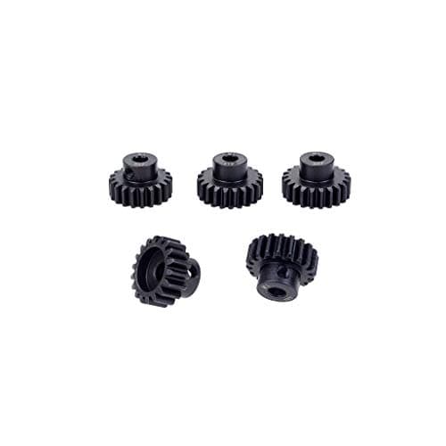 Image of DollaTek 5PCS M1 5mm 18T 19T 20T 21T 22T steel metal Pinion Engine Gear for Rc Car 1/8 Brushed Brushless Motor