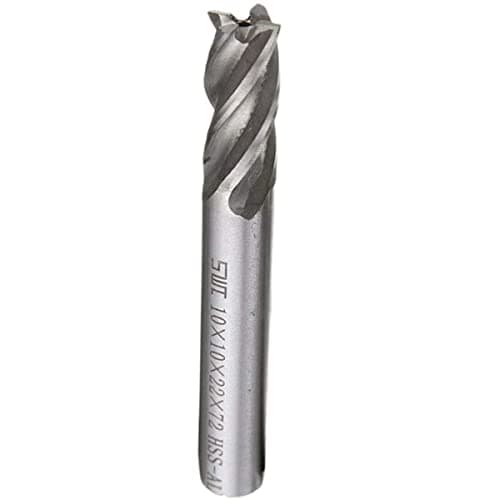 Image of 6mm End Mill Bits Straight Shank End Milling Cutter 4 Flute End Mills Drill Bit Metric HSS CNC Lathe Drill End Mills Tool for Milling Metal