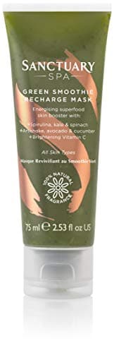 Image of Sanctuary Spa Face Mask, Green Smoothie Recharge Face Mask, 75ml