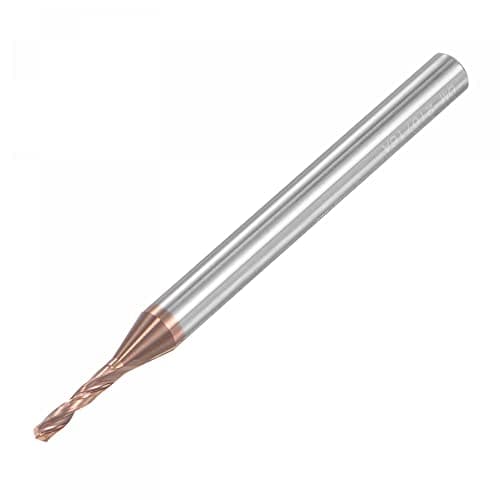 Image of sourcing map Twist Drill Bit, 1.6mm Diameter 4mm Shank Titanium Coated Tungsten Carbide Short Length Drill Bit Straight Shank for Stainless Steel Alloy Steel