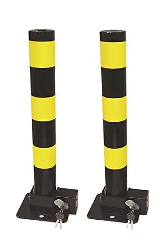 Image of 2 x Round Folding Parking Post (Bolt-Down Design)