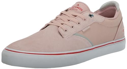 Image of Emerica Men's Dickson Low Top Vulc Skate Shoe, Pink, 8 UK