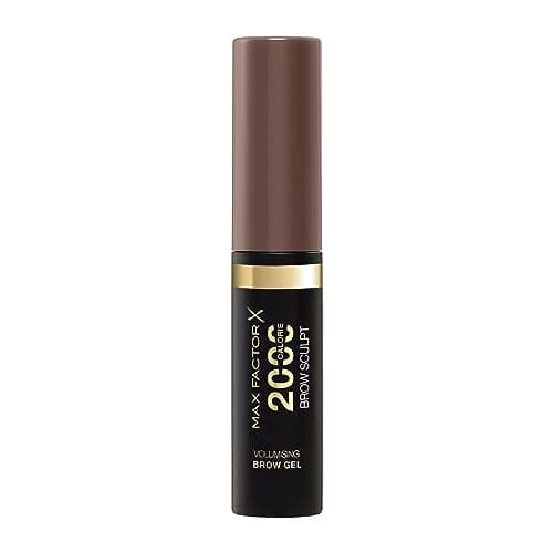Image of Max Factor 2000 Calorie Volumising Brow Sculpt Gel, Long-Lasting, Plumped & Fuller-Looking Brows, Waterproof, Smudge-Proof, Shapes & Intensifies, 002 Soft Brown, 4.5ml