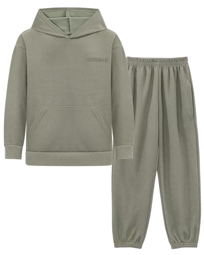 Image of KAKU NANU Boys Tracksuit Boy Hoodie Grey Joggers Clothes for Kids 12 13 Years