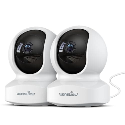 Image of wansview Security Indoor Pet Camera, 2K Dog Camera with APP, WiFi CCTV Camera House Security for Baby Monitor, Real-time Alert, 2-Way Audio Night Vision Pan/Tilt, SD Card Storage, Q5 2P