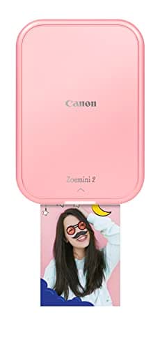 Image of Canon Zoemini 2 Printing Kit: Capture & Create Anywhere - Compact Portable Photo Printer - Bluetooth 5.0 - Fast USB-C Charging for On-the-Go Adventures, Rose Gold