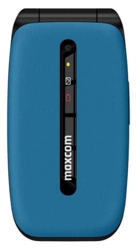 Image of Maxcom MM828 Mobile Flip Phone 4G VoLTE Easy to Read 2.4" Screen SOS Button Phones for the Elderly Long Battery Life Dual SIM Unlocked and SIM Free USB-C Blue
