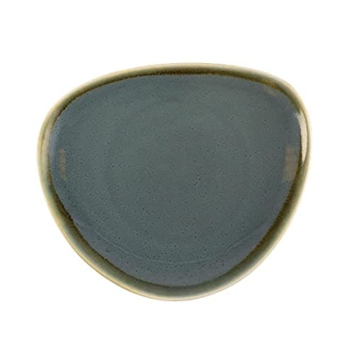 Image of Olympia Kiln Triangular Side Plate Ocean 165mm (6 Pack) - Porcelain Dinnerware Set, Microwave, Dishwasher Safe GP341