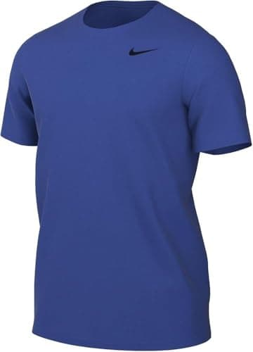 Image of Nike Mens Unisex Icon Swoosh T Shirt 100% Cotton in Blue - Size Medium