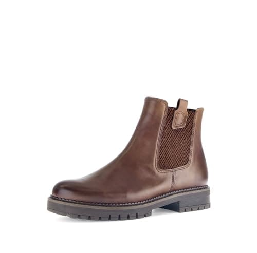 Image of Gabor Women's Chelsea Boots, Women's Ankle Boots, Comfortable Extra Width (H), Camel 53, 38.5 EU Weit